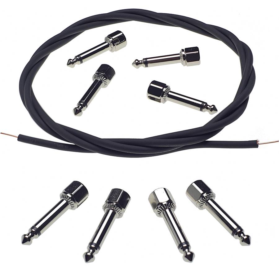 Evidence Audio Monorail SIS Kit набор для беспаечной сборки патчей из 8 джеков и 1,5 метра черного кабеля