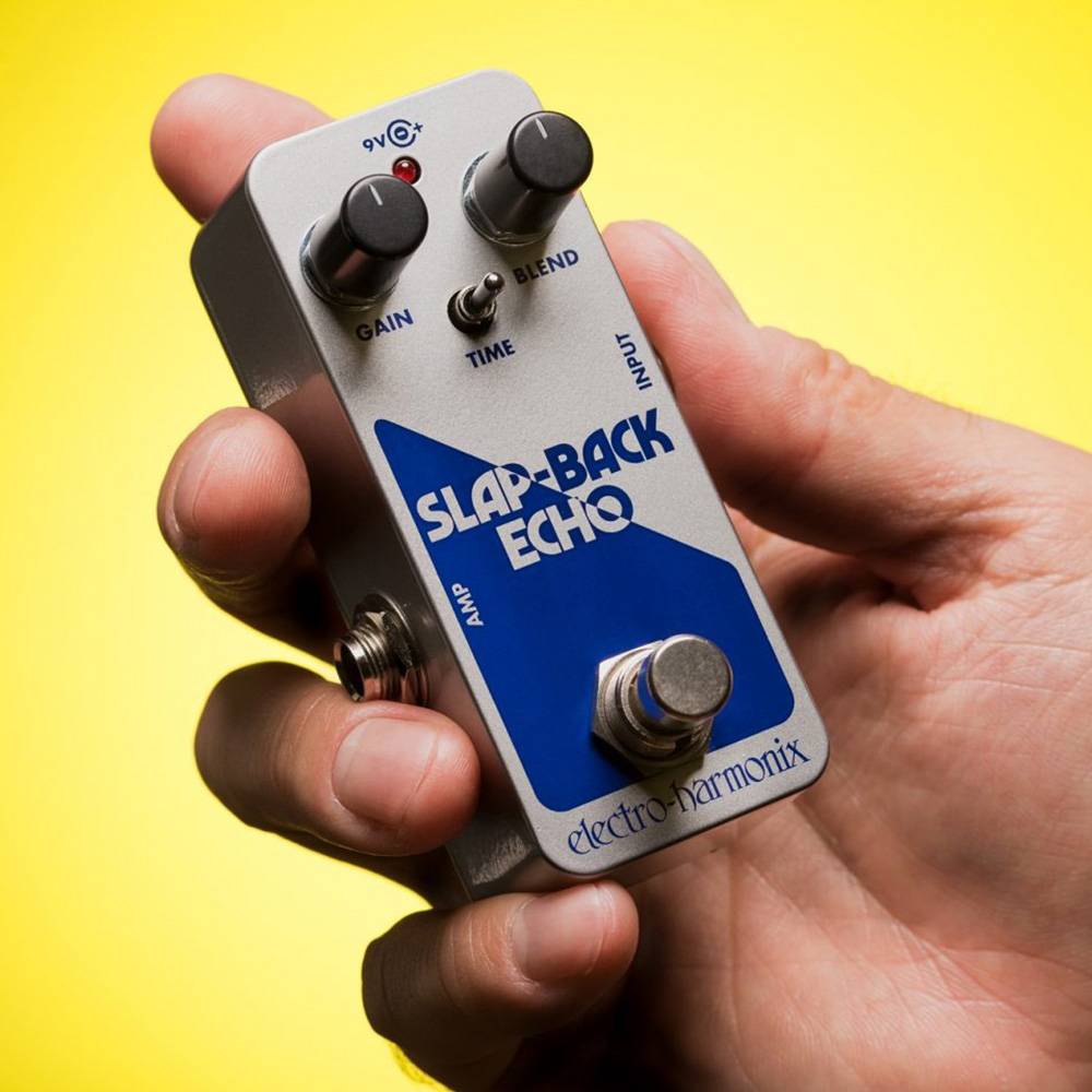 Electro-Harmonix Slap-Back Echo — аналоговая педаль echo/delay с бустом до +20 dB