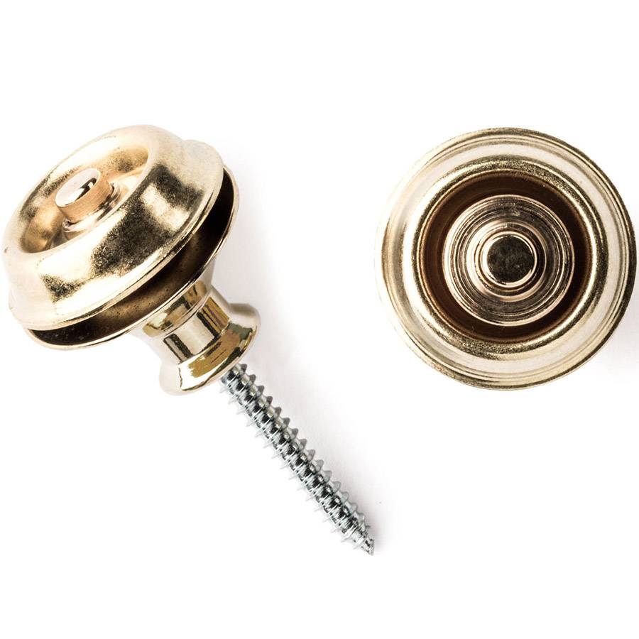 Dunlop SLS1032BR Straplok Dual Design Brass - система крепления ремня к гитаре