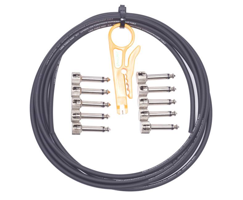 Набор для сборки патчей для педалборда Lava Solder Free, прямые джеки