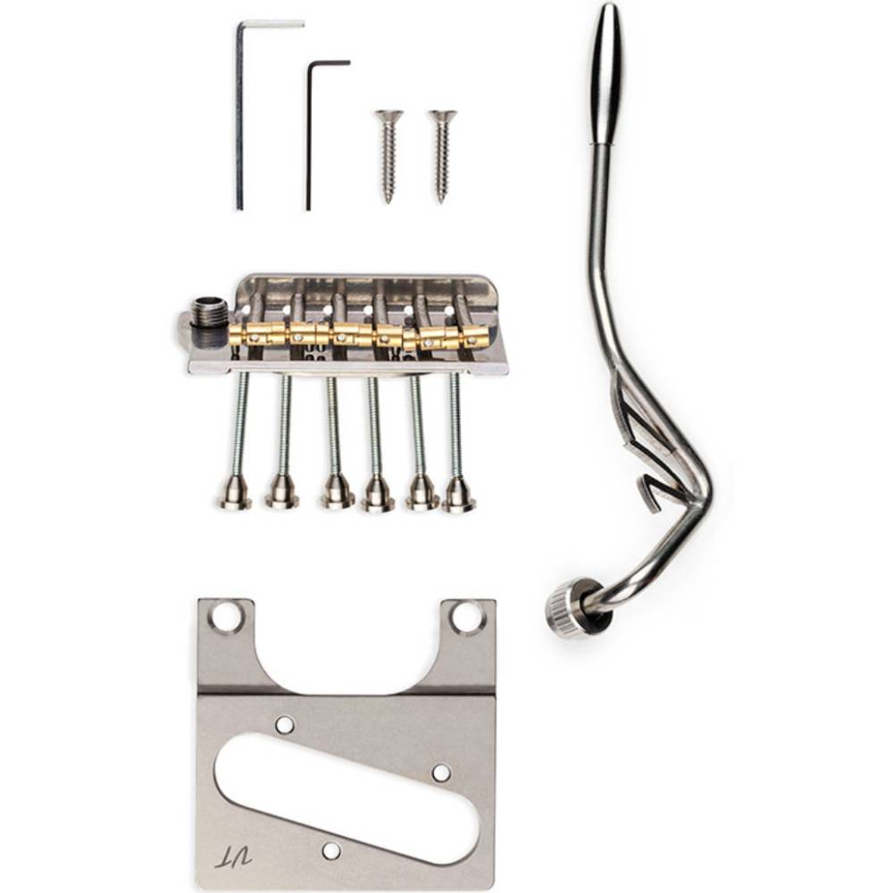 Vega-Trem VT2ND Classic тремоло бридж 71 мм для гитары Telecaster | Легкая установка без сверления и модификаций (с лого)