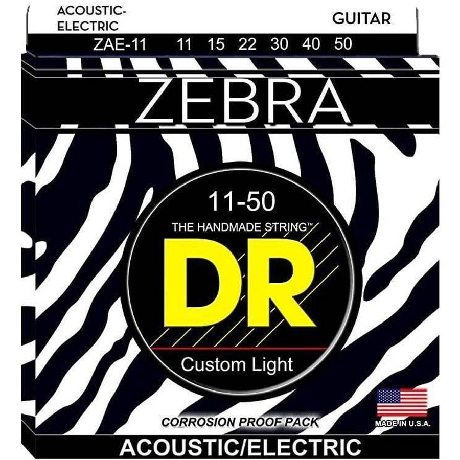 DR ZAE-11 Zebra Acoustic-Electric струны для акутической и электрогитары 11-50